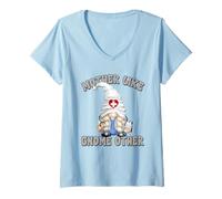 Mujer Funny Doctor GNOME Graphic Women Paramedic Nurse Mom Saying Camiseta Cuello V