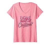 Mujer Funny Dude Where's My Couture Camiseta Cuello V