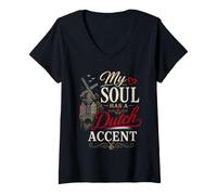Mujer Funny Dutch Humor Netherlands Joke Accent Pride Camiseta Cuello V