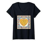 Mujer Funny Farm Life Plump Wife Big Barn Nunca Hizo Daño A Cualquier Hombre Camiseta Cuello V