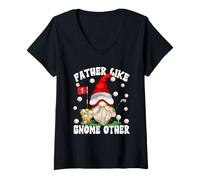 Mujer Funny Fathers Day Golf Dad GNOME For Men Best Grandpa Golfer Camiseta Cuello V