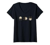 Mujer Funny Flipping The Bird USA Patriotic Eagle America FAFO MF Camiseta Cuello V