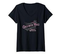 Mujer Funny Gals With Mals, Belgian Malinois Mom, Malinois Lover Camiseta Cuello V