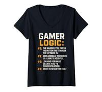 Mujer Funny Gamer A Day Without Video Games Is Like Kidding Gaming Camiseta Cuello V