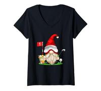 Mujer Funny Golf Dad GNOME For Men Golfing Graphic Grandpa Life Camiseta Cuello V