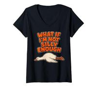 Mujer Funny Goose What If I'm Not tonly Enough Meme On D Loose Camiseta Cuello V