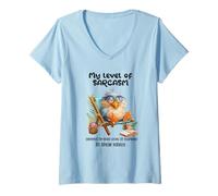 Mujer Funny Grumpy Bird Witty Quote Sarcastic Gift for Men Women Camiseta Cuello V