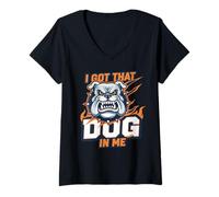 Mujer Funny I Got That Dog In Me Meme Determinación Regalo Hombres Mujeres Camiseta Cuello V