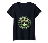 Mujer Funny If I Shenan Once I'Ll Shenanigan Gato del Día de San Patricio Camiseta Cuello V