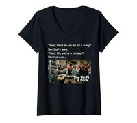 Mujer Funny IT Support Meme Tech Helpdesk Sysadmin Computer IT Guy Camiseta Cuello V