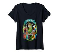 Mujer Funny Its My Birthday Pickle Party Boys Girls Kids Camiseta Cuello V