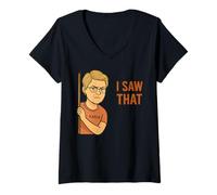 Mujer Funny Karen I Saw That Humor Sarcastic Joke For Women Men Camiseta Cuello V