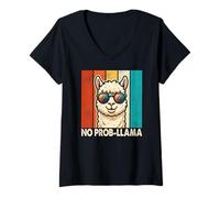 Mujer Funny Llama Design For Men Women Kids Llama Alpaca Animal Camiseta Cuello V