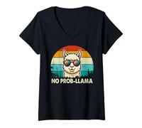 Mujer Funny Llama Design For Men Women Kids Llama Alpaca Animal Camiseta Cuello V