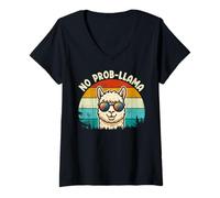 Mujer Funny Llama Design For Men Women Kids Llama Alpaca Animal Camiseta Cuello V