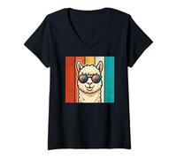 Mujer Funny Llama Design For Men Women Kids Llama Alpaca Animal Camiseta Cuello V