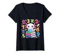 Mujer Funny Math Day Preschool Number Day Kids Maths Camiseta Cuello V