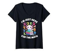 Mujer Funny Math Day Preschool Number Day Kids Maths Camiseta Cuello V