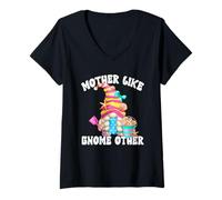 Mujer Funny Mom Saying For Beach Lover Cute Summer Flip Flop GNOME Camiseta Cuello V