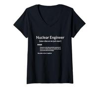 Mujer Funny Nuclear Engineering Nuclear Engineer Definition Camiseta Cuello V