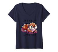 Mujer Funny Otterly Awesome Pun for Kids Girls Boys Otter Camiseta Cuello V