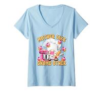 Mujer Funny Pastry Chef GNOME For Women Mom Love Baking Muffins Camiseta Cuello V