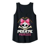 Mujer Funny Pirate Princess Coquette Bow Halloween Costume Girls Camiseta sin Mangas