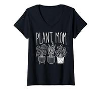 Mujer Funny Plant Lady, Not A Regular Mom I'm A Plant Mom Camiseta Cuello V
