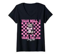 Mujer Funny Rat Girl Rat Mom Mouse I Think You Are Grosso Too Camiseta Cuello V