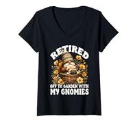Mujer Funny Retirement Saying For Retired Dog Dad And Frenchie Mom Camiseta Cuello V