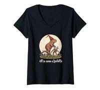 Mujer Funny Retro Bicycle Off To Cause A Kerfuffle Capybara Vibes Camiseta Cuello V
