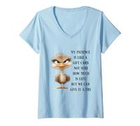 Mujer Funny Sarcastic Quote Bird No Patience Funny Shirt Men Women Camiseta Cuello V