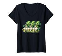 Mujer Funny Shenanigans Squad For St Patricks Day GNOME Graphic Camiseta Cuello V