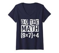 Mujer Funny Six Seven 6 7 Meme Men Women Do The Math Teacher Camiseta Cuello V