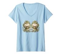 Mujer Funny Vegan Artichoke Graphic For Mom Who Loves Gardening Camiseta Cuello V