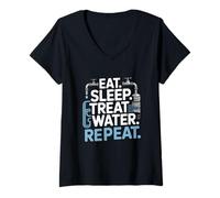 Mujer Funny Wastewater Operator Water Treatment Camiseta Cuello V