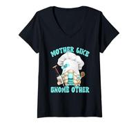 Mujer Funny Wine Mom Mothers Day GNOME For Women Who Loves Cooking Camiseta Cuello V