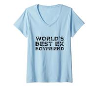 Mujer Funny World'S Best Ex Novio Humor Parejas Novia Camiseta Cuello V