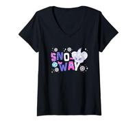 Mujer Furby Christmas SNO-Way Little Fluffy Furblet Camiseta Cuello V