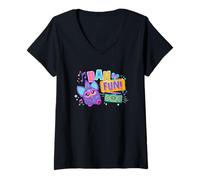 Mujer Furby Dah Fun! Happy Dancing Furby Camiseta Cuello V