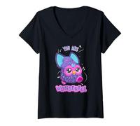 Mujer Furby You Are Wonderful Adorable Purple Furby Camiseta Cuello V