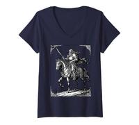 Mujer Furcas Jinete de la Sabiduría Prohibida Camiseta Cuello V