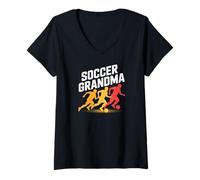 Mujer Fútbol Abuela Jugador Spirit Pride Camiseta Cuello V
