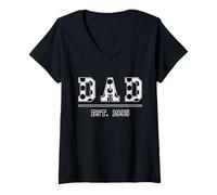 Mujer Fútbol Papá Desde 1995 Cumpleaños Día del Padre Vintage Camiseta Cuello V