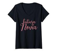 Mujer Futura Novia Española Novia Novia Boda Novia Camiseta Cuello V
