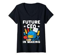 Mujer Futuro CEO EN Hacer Que la educación vuelva a la Escuela el próximo Grado Camiseta Cuello V