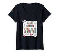 Mujer Futuro Doctor Chica Aspirante Médico Pre Med Estudiante Chicas Camiseta Cuello V