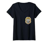 Mujer Futuro policía policía Academia Niños Niños Policía Camiseta Cuello V