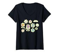 Mujer Gabby’s Dollhouse Flower Friends Camiseta Cuello V