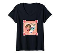 Mujer Gabby’s Dollhouse Sprinkle Party Hearts Camiseta Cuello V
